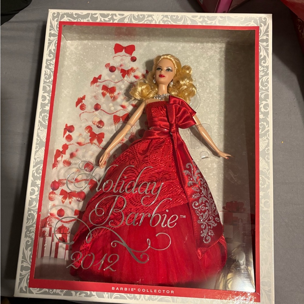 Barbie Holiday Collector Doll in Elegant Red Gown